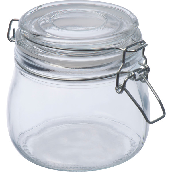 Lockable storage jar, 400 ml CORDULA - Transparent