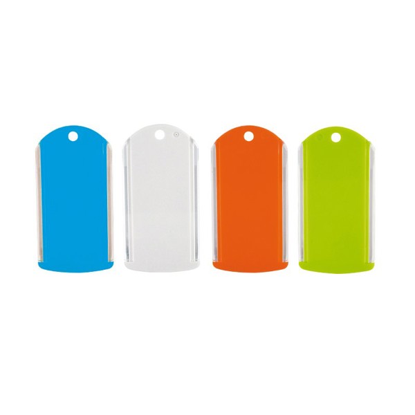 KEY-RING LABEL HOLDER - Blanc / 