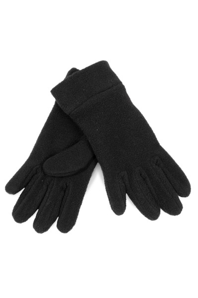Kids' Fleece Gloves - Black / 6/9