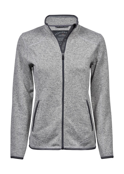 Ladies Outdoor Fleece Jacket - Grey Melange / XL