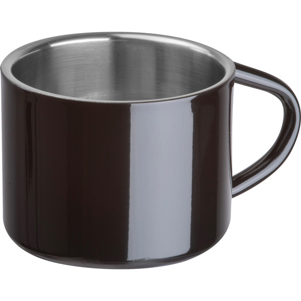 MADDALENA Pohár na espresso z nehrdzavejúcej ocele 80ml - Black