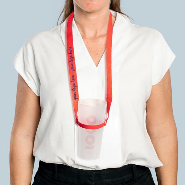 Lanyard Porta Copos - Branco / U