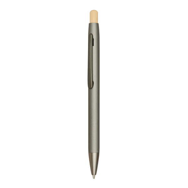 Hliníkové guľôčkové pero Bamboo Pusher - Šedá