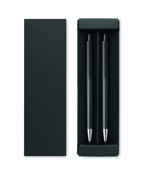 Conjunto de canetas no estojo Orwell - Preto