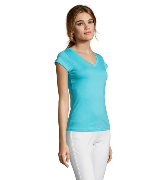MOON T-SHIRT SENHORA 150g - Azul Atol3XL
