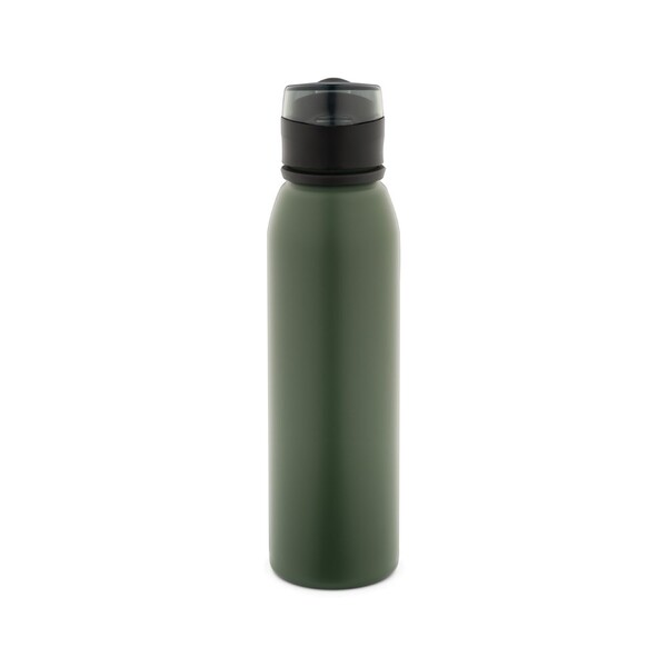 LEMIEUX. Sportovní láhev z nerezové oceli (z 90 % z recyklovaného materiálu) 670 ml - Vojenská Zelená