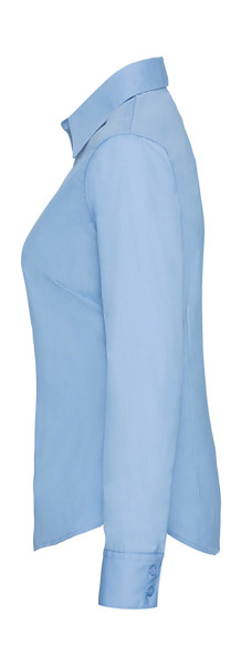 Ladies Poplin ShirtLS - Black / L