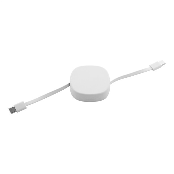 60W Rabs Usb-C Charger Cable Cabsle - White