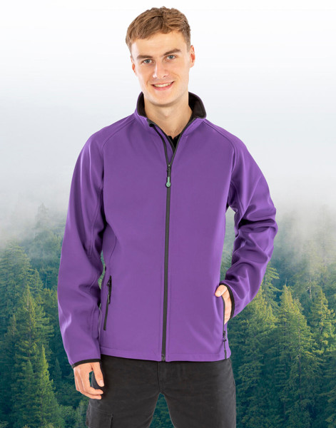 Printable Softshell Jacket - Vivid Green / Black / XL