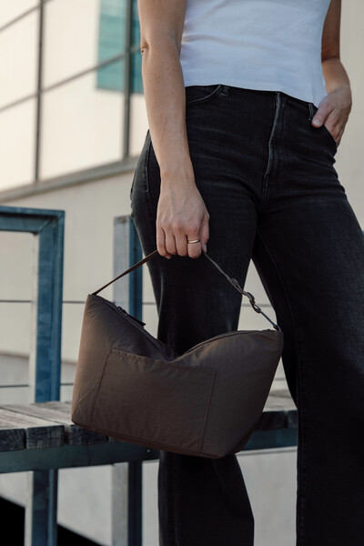 Chladicí taška KENTO URBAN RCS z recykl. nylonu - Hnědá