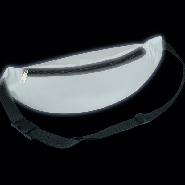 MAGDALENA Borsetă reflectorizantă din poliester - Silvergrey
