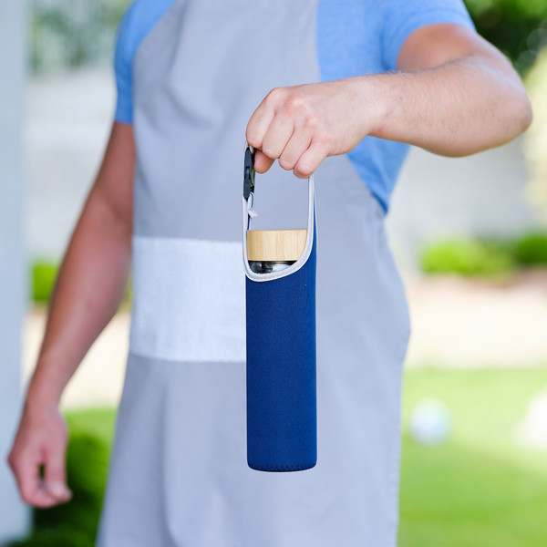 600 ml Gourmet glass bottle with tea infuser