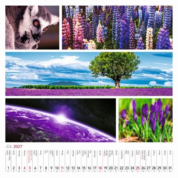 Nástenný Kalendár Colours Of Nature 2027