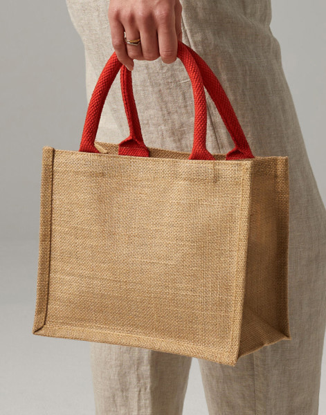 Jute Mini Gift Bag - Graphite Grey / Graphite Grey / ONE SIZE