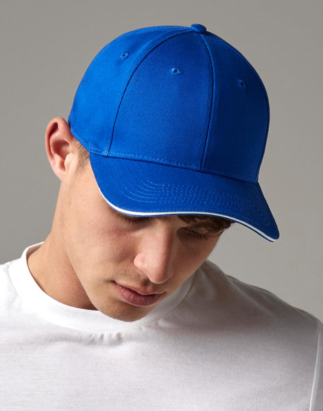 Earthaware® Clas. Org. Cotton 6 Panel Sandwich P. - White / French Navy / ONE SIZE
