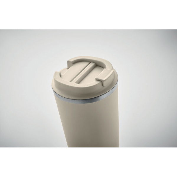 Double wall tumbler 510 ml Brace + - Beige