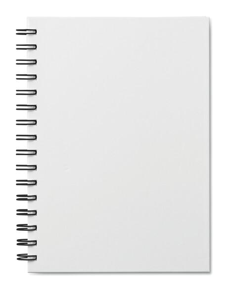 A5 collegebook with your design hard cover and sheets - White