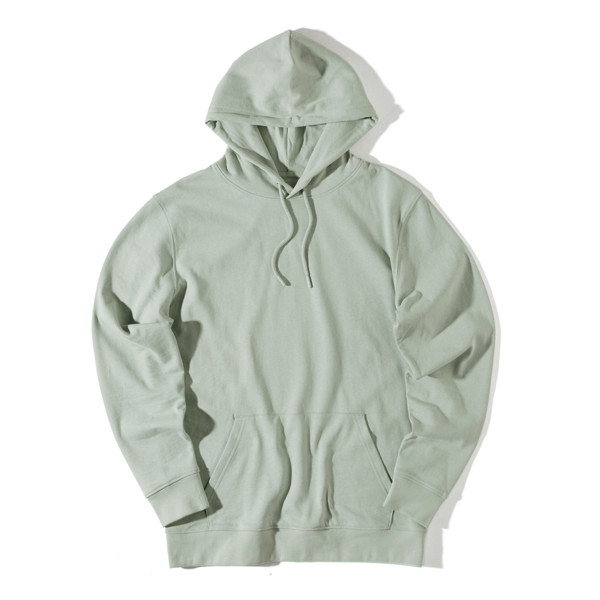 Lehká mikina s kapucí Iqoniq Rila z recykl. bavlny - Iceberg Green / XL