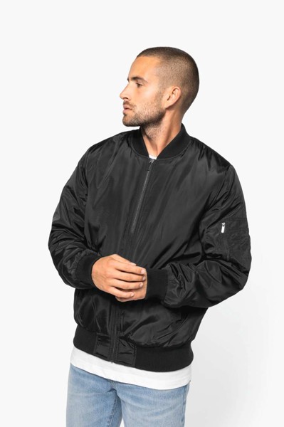 Men's Bomber Jacket - Black / S