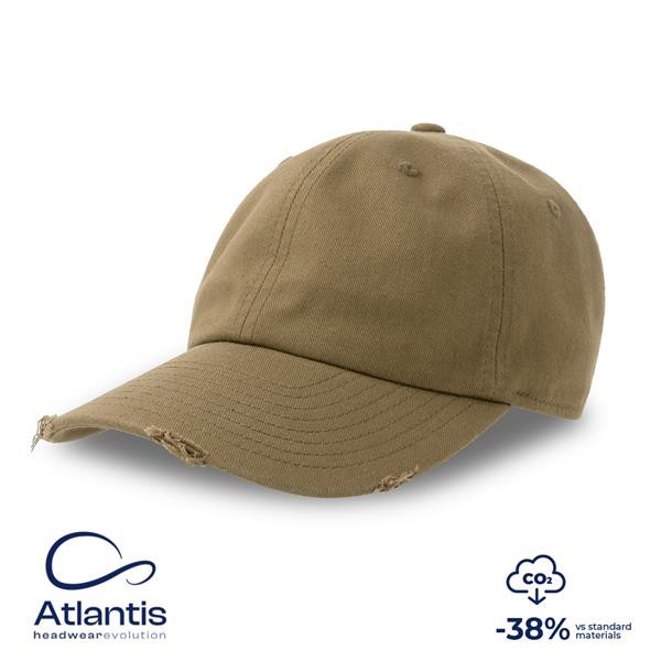Boné Dad Hat Destroyed-S,100% Algodão - Branco
