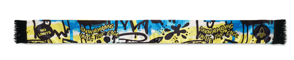Lowest priced full colour double layer scarf. Made of satin fabric - Black