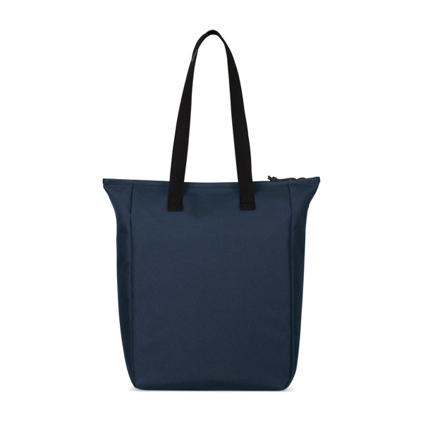 Sac tote avec fermeture à zip en rPET AWARE™ Renew - Bleu Marine