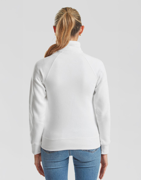Ladies Premium Sweat Jacket - White / 2XL