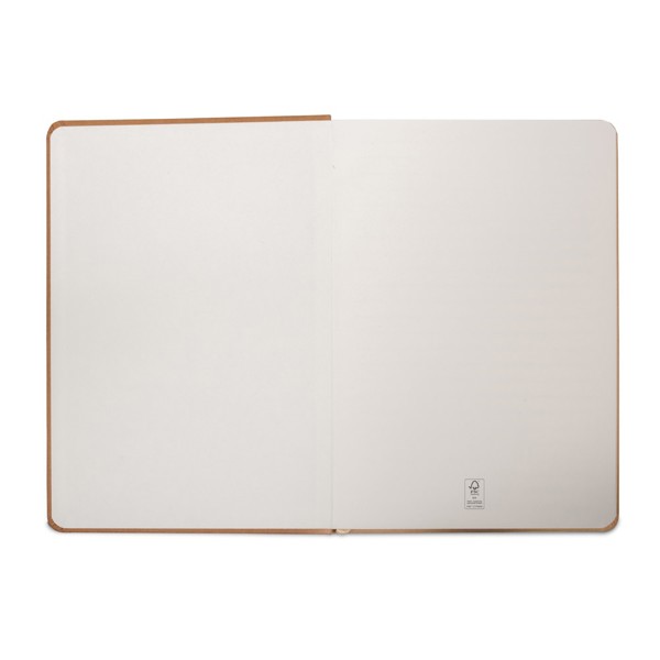 HUXLEY. Notebook A5 s pevnou vazbou, vyrobený z voděodolného papíru - Světle Hnědá