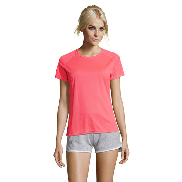 SPORTY T-SHIRT SENHORA 140g Sporty Women - Neon CoralXL