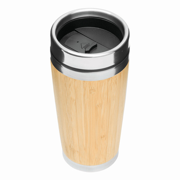 Insulated Travel Mug Bamboo Drink