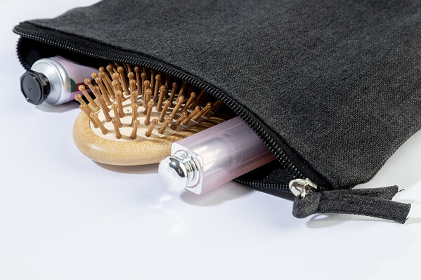 Recycled Cotton Cosmetic Bag Cospex - Black