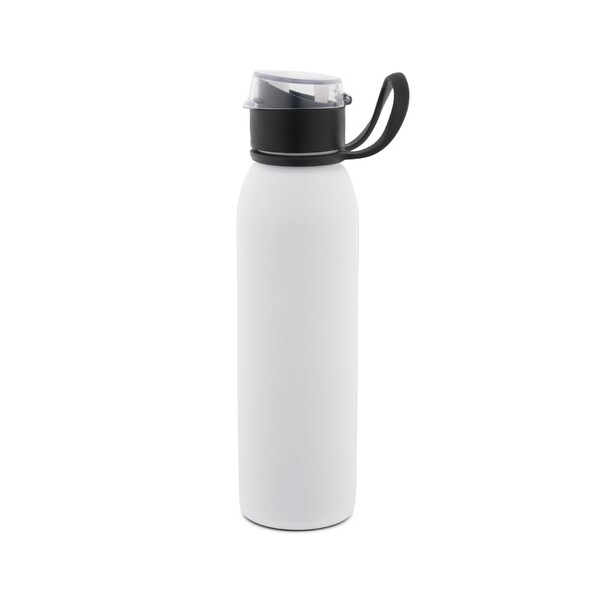 LEMIEUX. Garrafa de desporto em aço inoxidável (90% reciclado) 670 mL - Branco