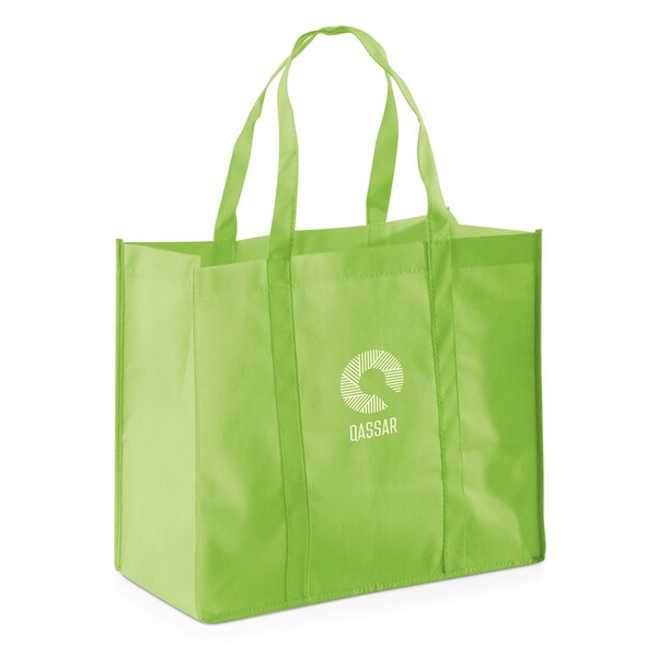 SHOPPER. Taška z netkanej textílie (80 g/m²) - Svetlozelená