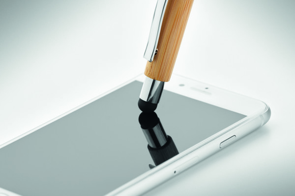 Bamboo stylus pen blue ink Bayba