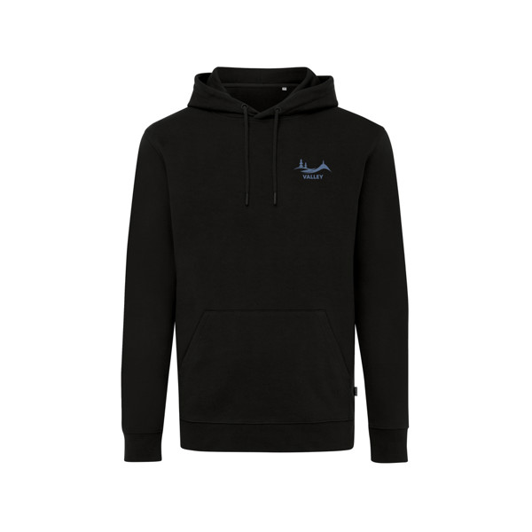 Sweat à capuche en coton recyclé Iqoniq Jasper - Noir / XXL