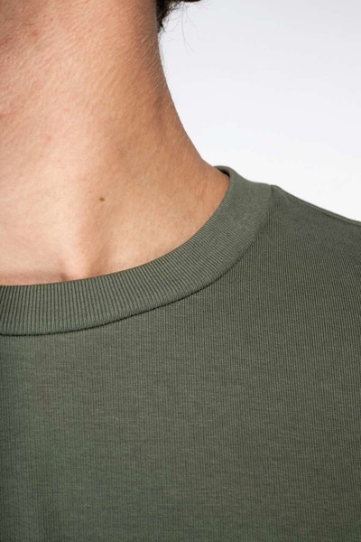 Unisex Eco-Friendly Oversized French Terry T-Shirt - Ivory / XL