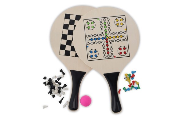 MDF Beach Tennis with chess surface