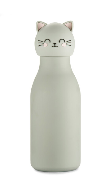 ANIMI Insulated Bottle – Dinosaur 400 ml - grey