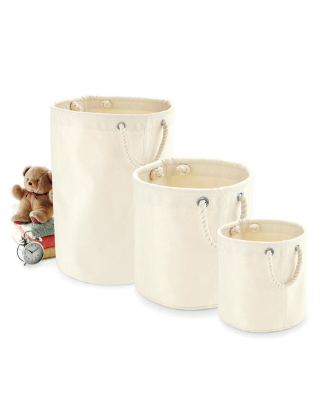 Heavy Canvas Storage Trug - Natural / L