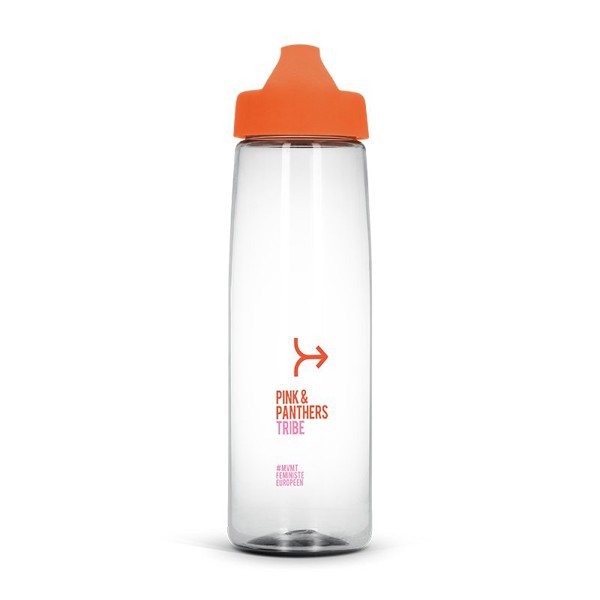 BOUTEILLE GOURDE 83 cl TRANSPARENTE EN TRITAN - Orange