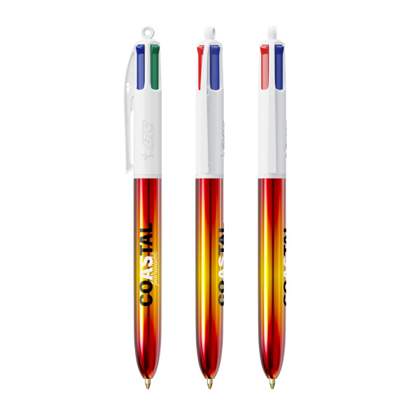 BIC® 4 Couleurs® Flags Collection - Rouge - jaune - rouge