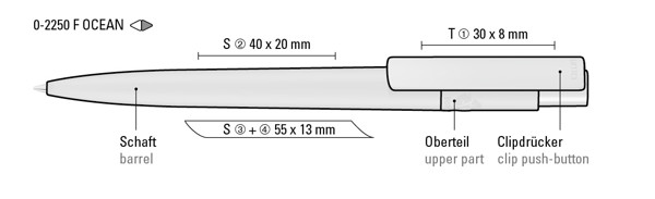 RECYCLED PET PEN PRO F ocean - dunkelrosa