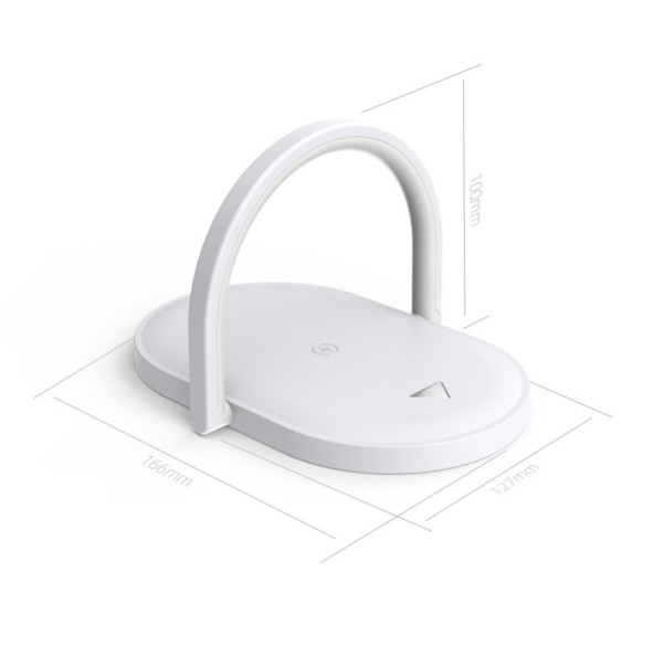 Wireless charger with LED lighting