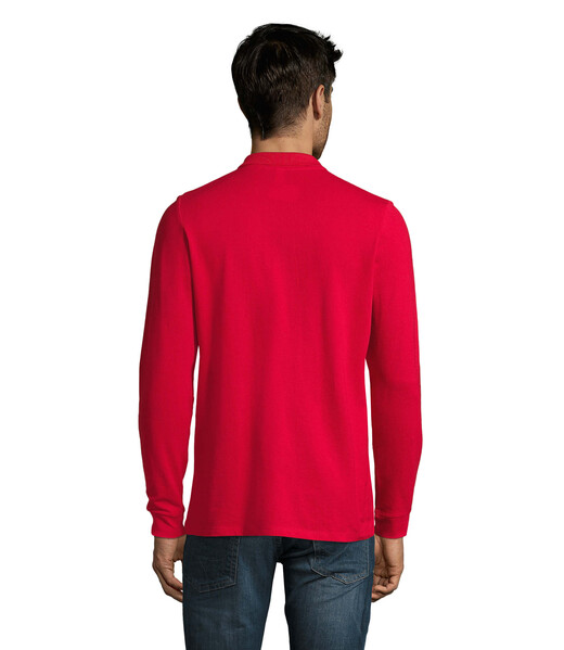 PERFECT MEN LSL POLO 180g Perfect Lsl Men - Vermelho3XL