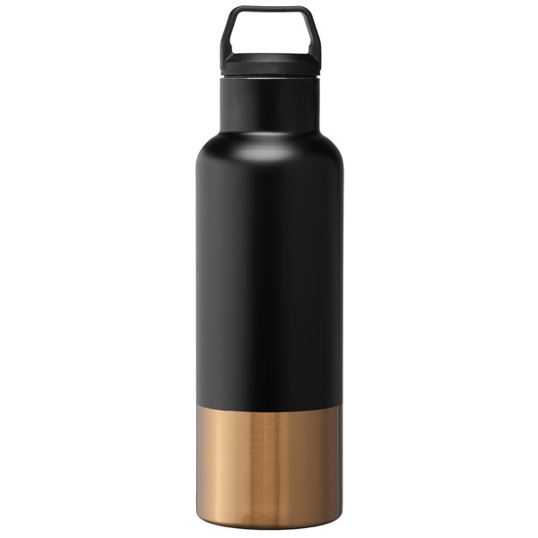 Aurelia Recycled Stainless Steel Vacuum Insulated Bottle - 640 ml - Black / 4 Colour inkjet