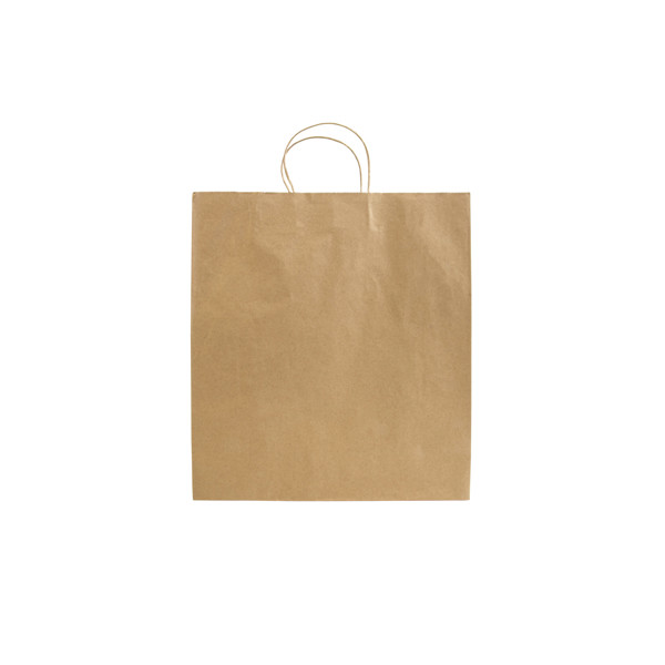 100% Recycled Paper 100 Gr/M2, Shopping Bag With Guesset