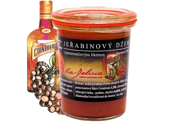 Džem jarabinový s pomarančovým likérom 175 g