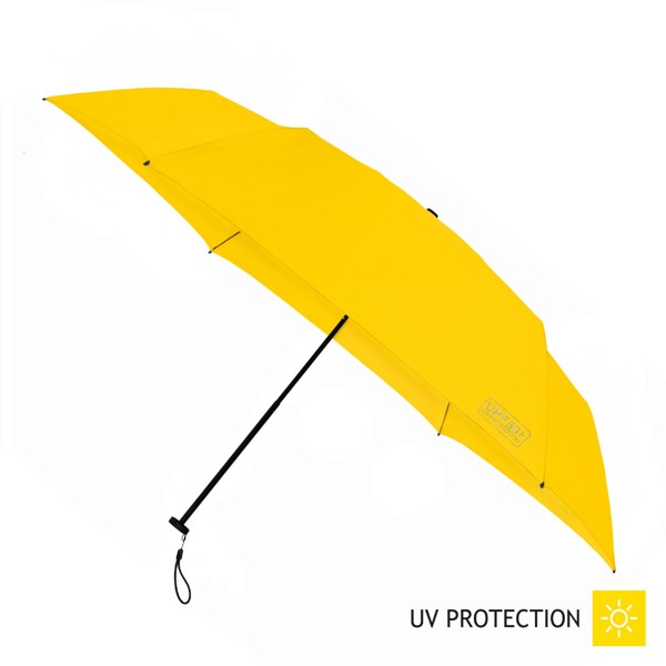 FALCONETTI - Parapluie dt pliant - Manuel - Impermable au vent -  91 cm - Jaune