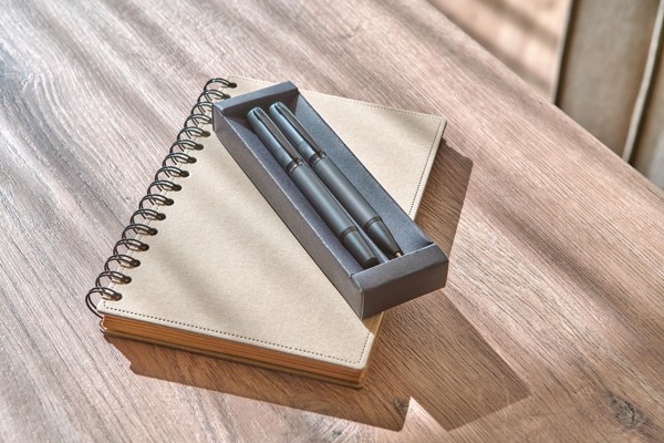 Metal and ecobrass pen set Adel