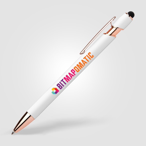 Prince Softy Rose Gold avec Stylet - Blanc / Jet d’encre 4 couleurs